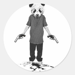 Adesivo Panda do assassino