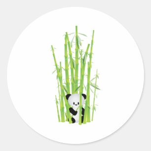 Adesivo Panda do bebê na floresta de bambu