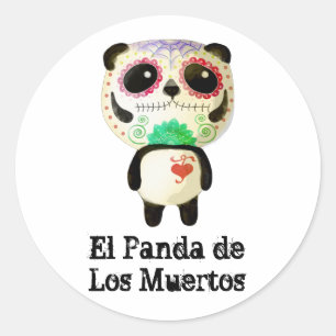 Adesivo Panda do dia do morto