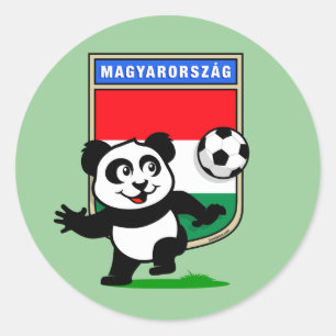 Adesivo Panda do futebol de Hungria