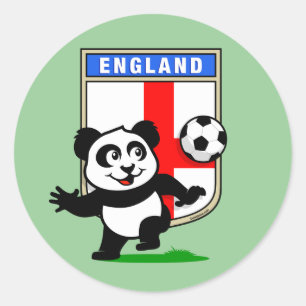 Adesivo Panda do futebol de Inglaterra
