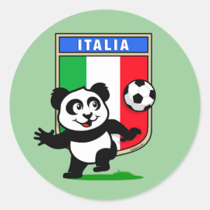 Adesivo Panda do futebol de Italia