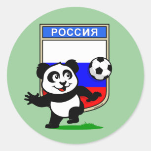 Adesivo Panda do futebol de Rússia