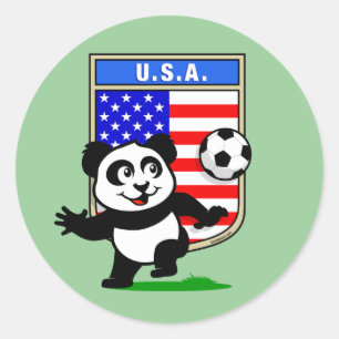 Adesivo Panda do futebol dos EUA