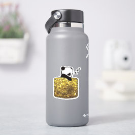 Adesivo panda dormindo no bolso