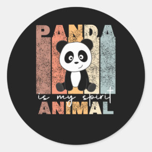 Adesivo Panda É O Meu Animal Espírito - Pandas Cuja Vintag