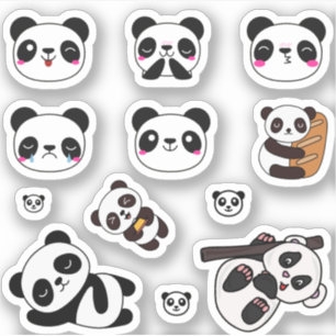 Adesivo Panda Emoji Sticker Pack