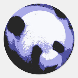 Adesivo Panda Face Pop Art