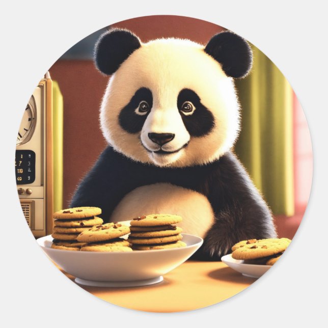 Adesivo panda fofa (Frente)