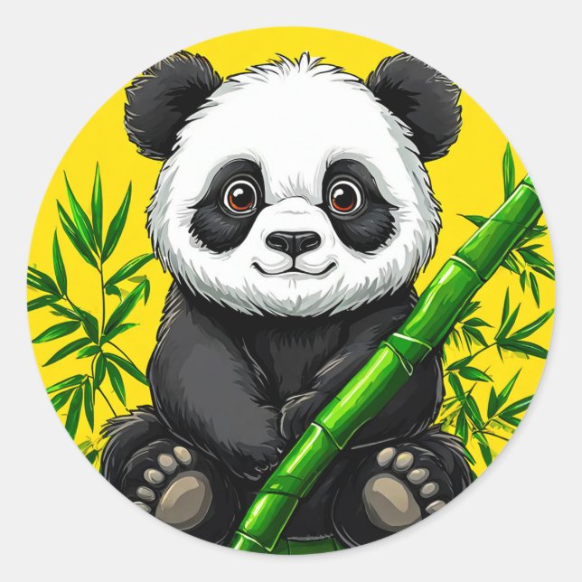 Adesivo 💚 Panda Fofo para Diversão Diária Decoração 💚 (Frente)