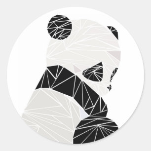 Adesivo Panda geométrica