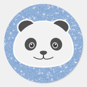 Adesivo Panda Glitter