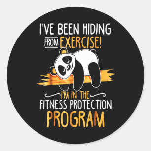 Adesivo Panda Lover   Estive me escondendo do exercício