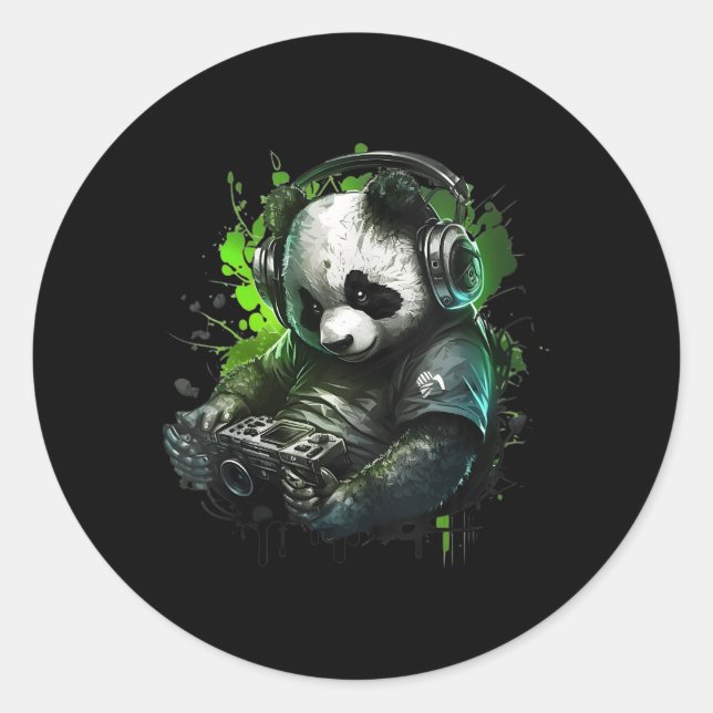 Adesivo Panda Music Dj Controller Gaming Panda (Frente)