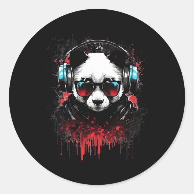 Adesivo Panda Music Dj Controller Gaming Panda (Frente)