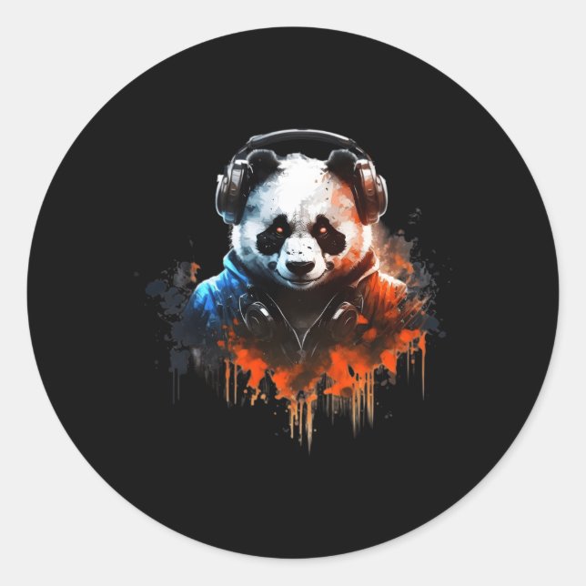 Adesivo Panda Music Dj Controller Gaming Panda (Frente)