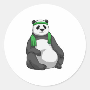 Adesivo Panda na Malhação com Toalha