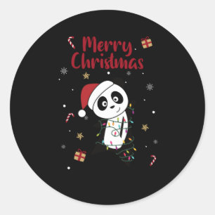 Adesivo Panda Natal Neve Animais de inverno Pandas