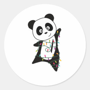 Adesivo Panda Natal Neve Animais de inverno Pandas