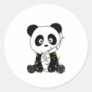 Adesivo Panda Natal Neve Animais de inverno Pandas