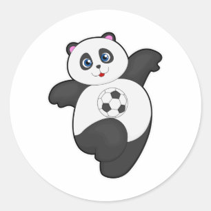 Adesivo Panda no Esporte do Futebol