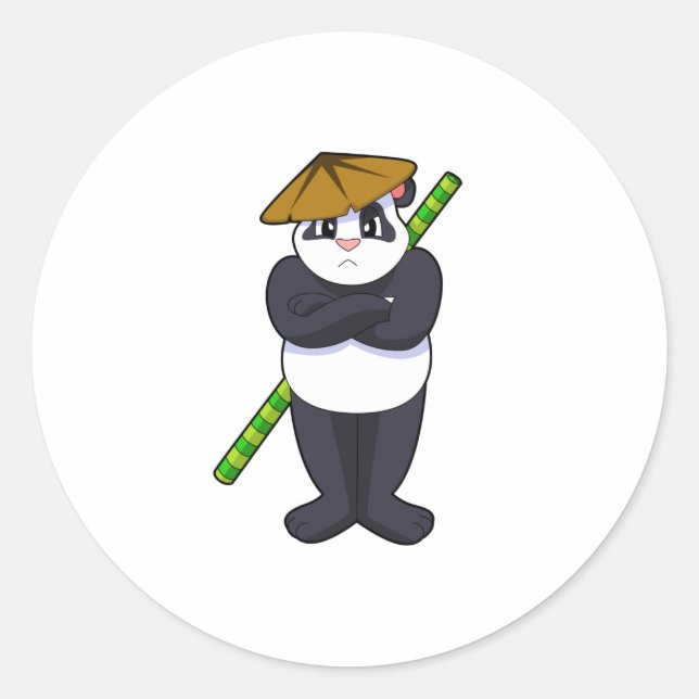 Adesivo Panda no Stick briga Artes Marciais.PNG (Frente)