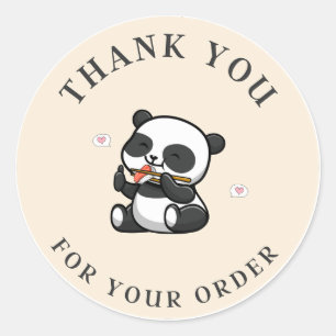 Adesivo Panda Obrigado Sticker