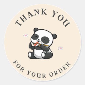 Adesivo Panda Obrigado Sticker