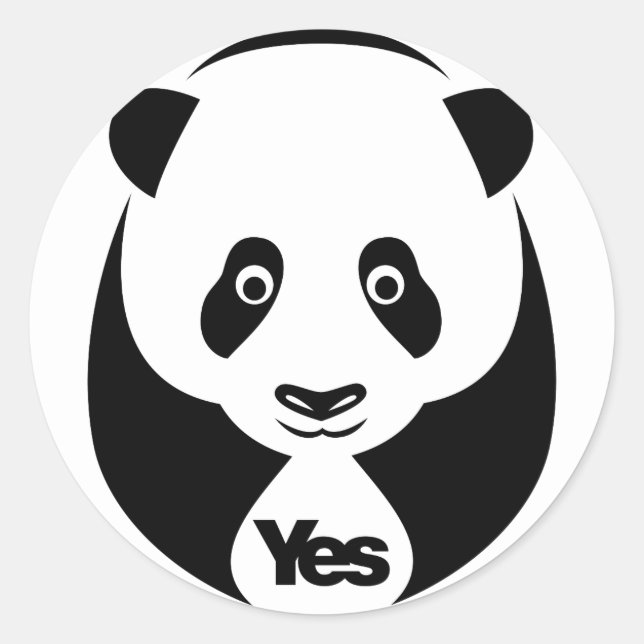 Adesivo Panda Para Sim Stickers (Frente)