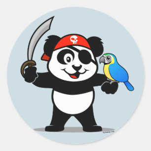 Adesivo Panda Pirata