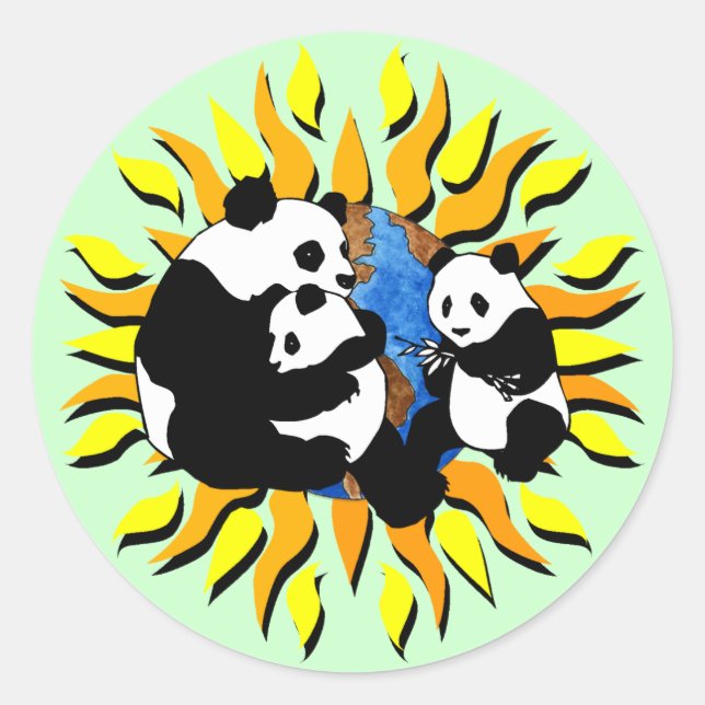 Adesivo Panda Planet (Frente)