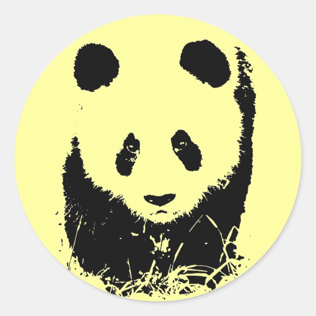 Adesivo Panda Pop Art (Frente)