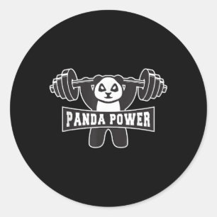 Adesivo Panda Power Workout Panda Gym