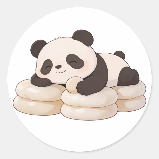 Adesivo panda,quente,curativo,lento, paz interior #018 (Frente)
