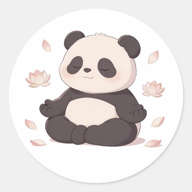 Adesivo panda,quente,curativo,lento, paz interior #02 (Frente)