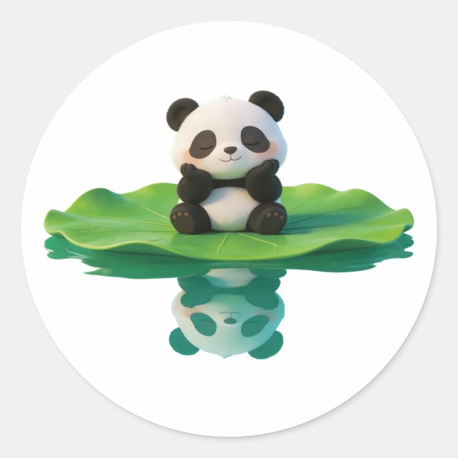 Adesivo panda,quente,curativo,lento, paz interior #07 (Frente)