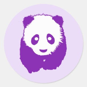 Adesivo Panda Roxo