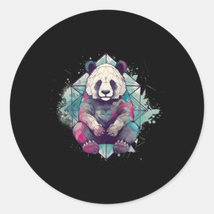 Adesivo Panda Serenity Aquarela Espiritual Tatuagem Baseba