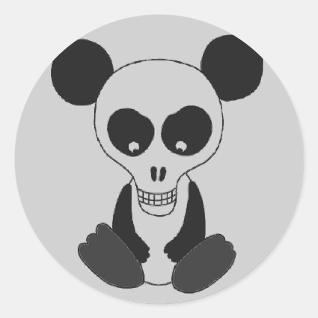 Adesivo Panda Skull (Frente)