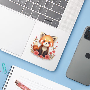 Adesivo Panda Vermelha e Bonita
