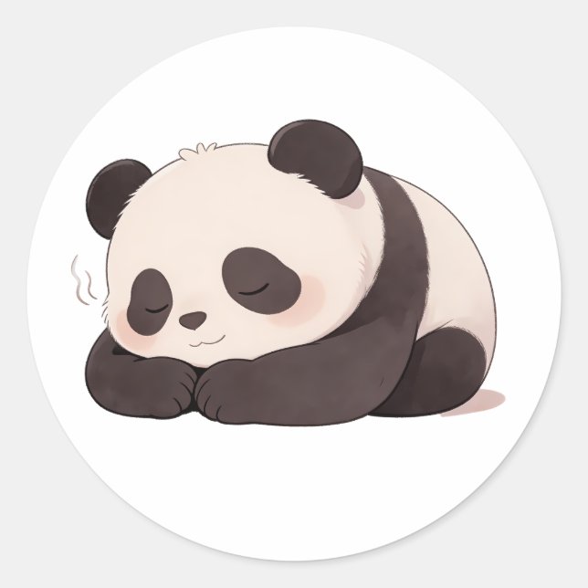 Adesivo panda,warm,healing,slow-paced,inner peace #01 (Frente)