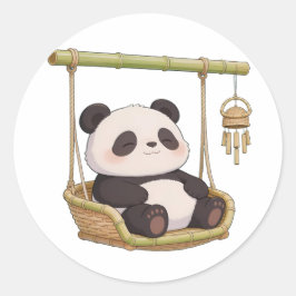 Adesivo panda,warm,healing,slow-paced,inner peace #010