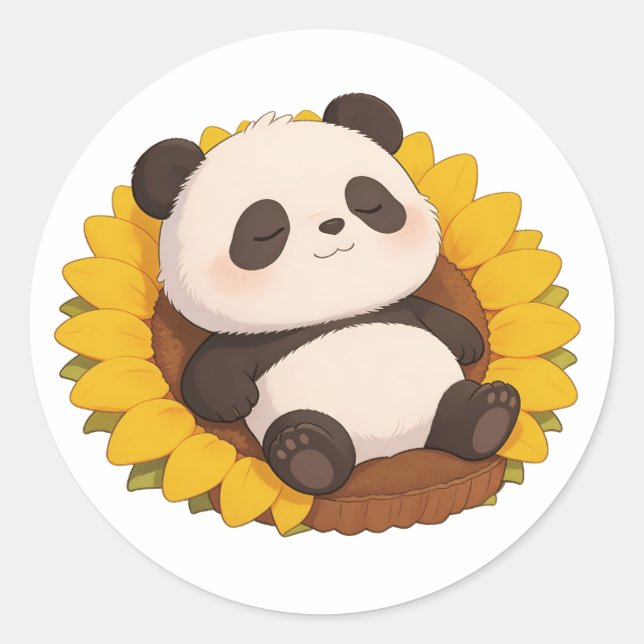 Adesivo panda,warm,healing,slow-paced,inner peace #013 (Frente)