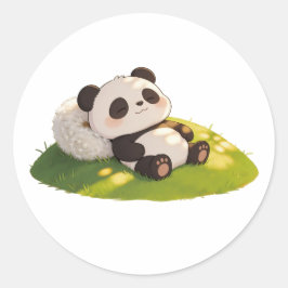 Adesivo panda,warm,healing,slow-paced,inner peace #015