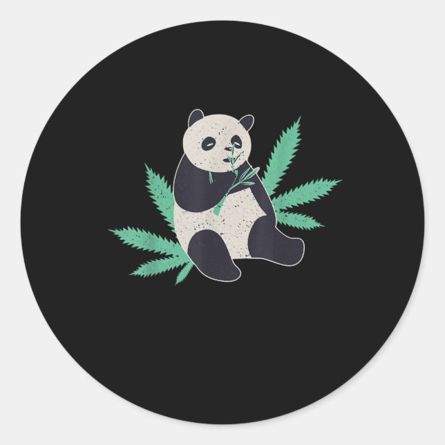 Adesivo Panda Weed Stoner Gift (Frente)