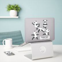 Panda Yoga Stickers