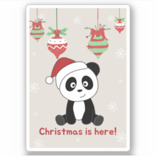 Adesivo Pandas Sticker Panda Natal Snow