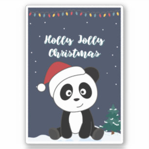 Adesivo Pandas Sticker Panda Natal Snow