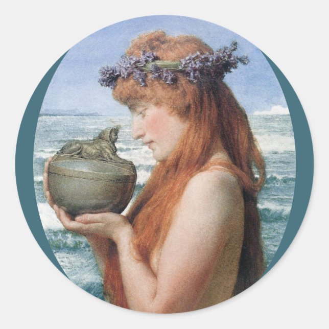 Adesivo Pandora por Sir Lawrence Alma-Tadema (Frente)