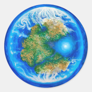 Adesivo Pangea e o oceano de Tethys